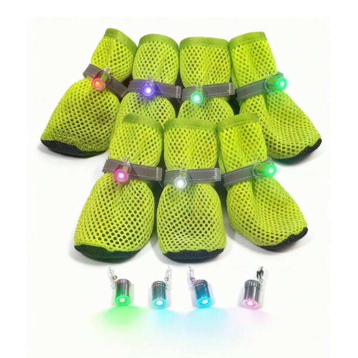 8 pet glowing light up shoes